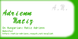 adrienn matiz business card